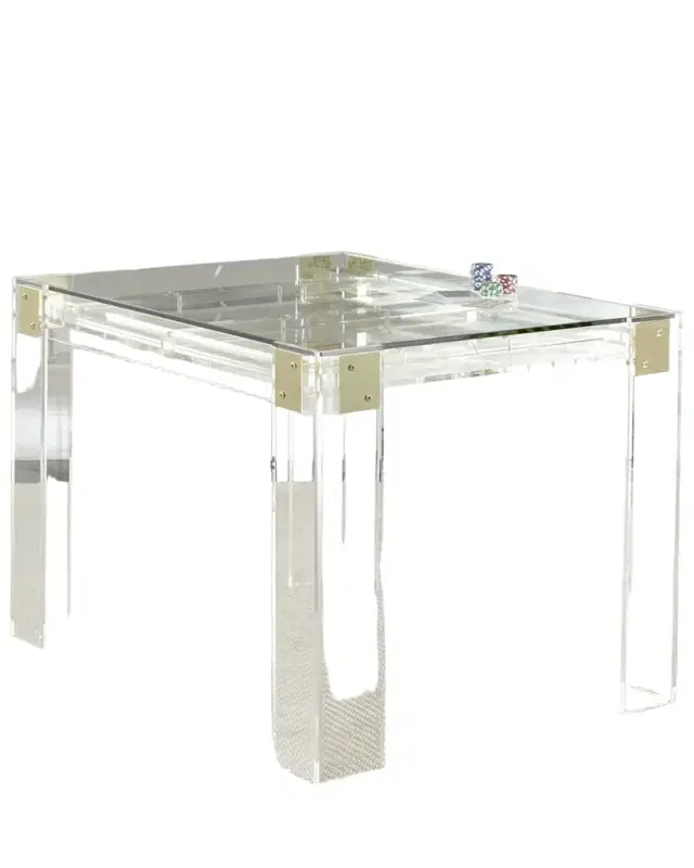 Interlude Home Miranda Acrylic Backgammon Table