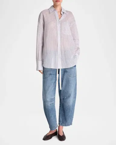 TWP Big Joe Striped Button-Front Shirt | Thumbnail 2 TWP Big Joe Striped Button-Front Shirt | Thumbnail 2