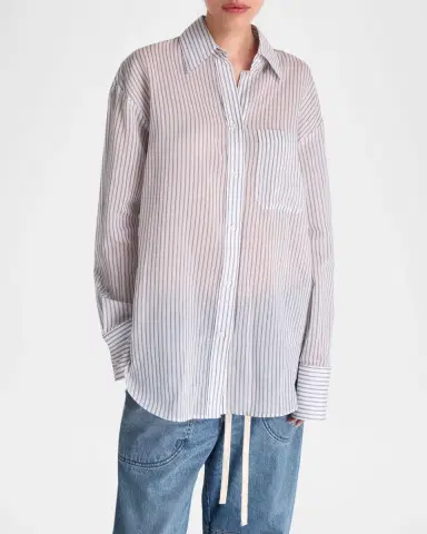 TWP Big Joe Striped Button-Front Shirt | Thumbnail 4 TWP Big Joe Striped Button-Front Shirt | Thumbnail 4