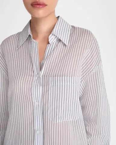 TWP Big Joe Striped Button-Front Shirt | Thumbnail 5 TWP Big Joe Striped Button-Front Shirt | Thumbnail 5