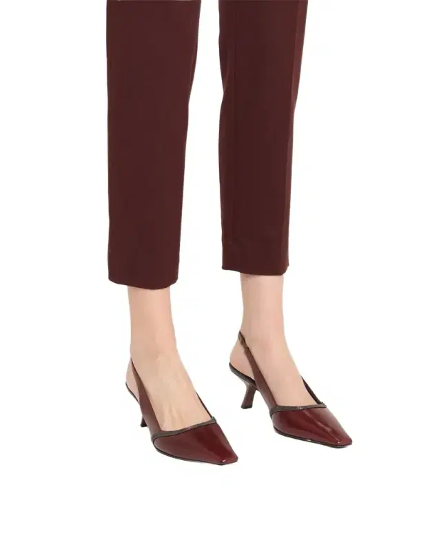 Leather Monili Slingback Pumps