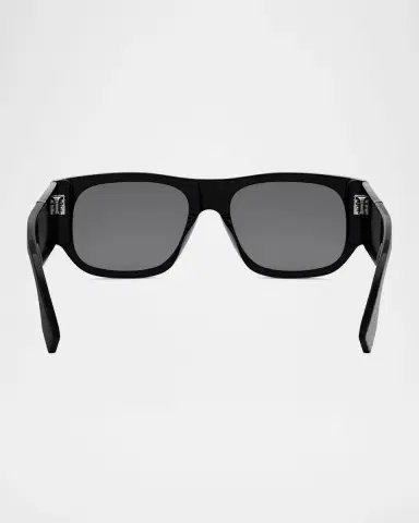 Fendi Men's Diagonal Acetate Rectangle Sunglasses | Thumbnail 5 Fendi Men's Diagonal Acetate Rectangle Sunglasses | Thumbnail 5