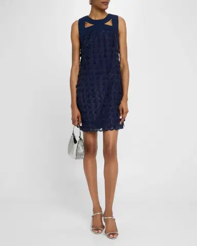 Trina Turk Bev 2 Cutout Woven Paillette Mini Dress | Thumbnail 2