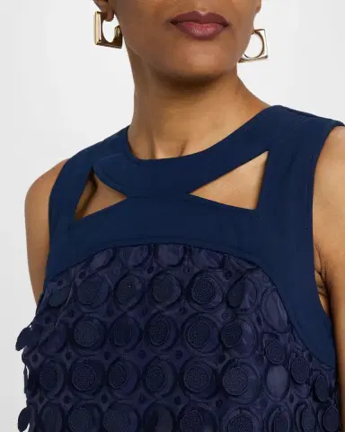Trina Turk Bev 2 Cutout Woven Paillette Mini Dress | Thumbnail 5