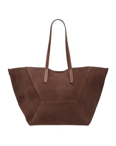 Brunello Cucinelli Duo Medium Suede Shopper Tote Bag | Thumbnail 1