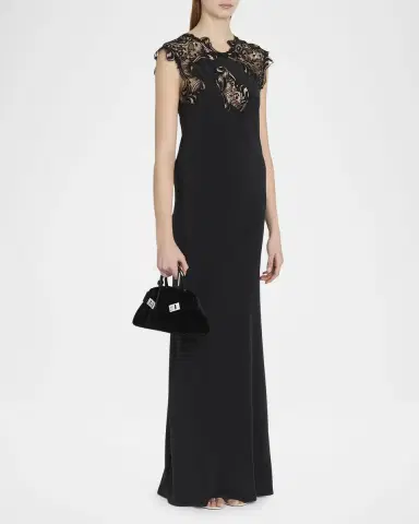 Ferragamo Hug Strass Velvet Top-Handle Bag | Thumbnail 5 Ferragamo Hug Strass Velvet Top-Handle Bag | Thumbnail 5