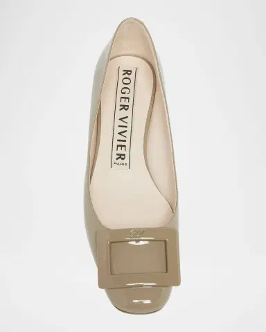 Roger Vivier Roundy Patent Buckle Ballerina Pumps | Thumbnail 4 Roger Vivier Roundy Patent Buckle Ballerina Pumps | Thumbnail 4