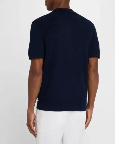 Onia Men's Cotton Knit Polo Shirt | Thumbnail 2 Onia Men's Cotton Knit Polo Shirt | Thumbnail 2