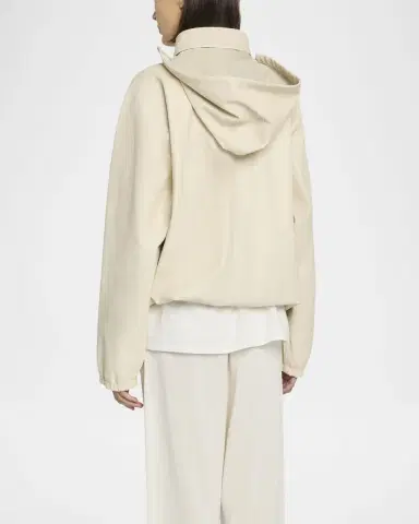 The Row Jilly Leather Zip Hooded Jacket | Thumbnail 2 The Row Jilly Leather Zip Hooded Jacket | Thumbnail 2
