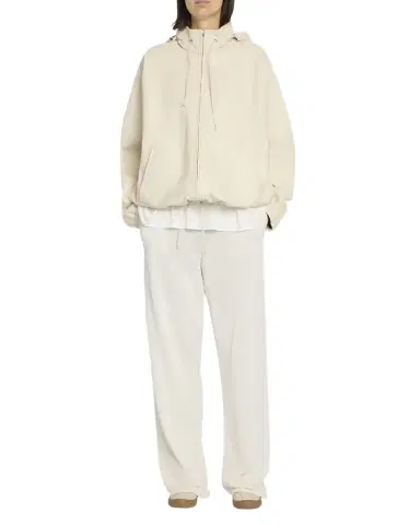 The Row Jilly Leather Zip Hooded Jacket | Thumbnail 1 The Row Jilly Leather Zip Hooded Jacket | Thumbnail 1