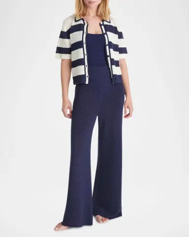 Eres Mouette Striped Openwork Knit Top | Thumbnail 2 Eres Mouette Striped Openwork Knit Top | Thumbnail 2