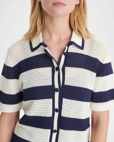 Eres Mouette Striped Openwork Knit Top | Thumbnail 5 Eres Mouette Striped Openwork Knit Top | Thumbnail 5