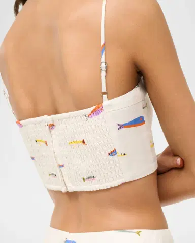Staud Sardine Federico Linen Crop Top | Thumbnail 6 Staud Sardine Federico Linen Crop Top | Thumbnail 6