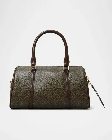 Tory Burch Mini T Monogram Coated Canvas Barrel Bag | Thumbnail 3
