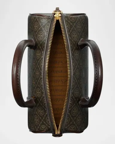 Tory Burch Mini T Monogram Coated Canvas Barrel Bag | Thumbnail 4