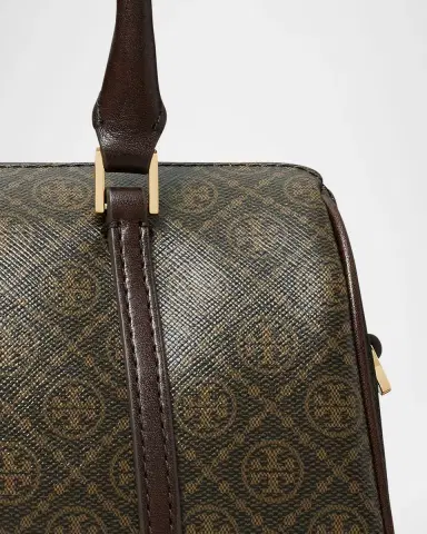Tory Burch Mini T Monogram Coated Canvas Barrel Bag | Thumbnail 5