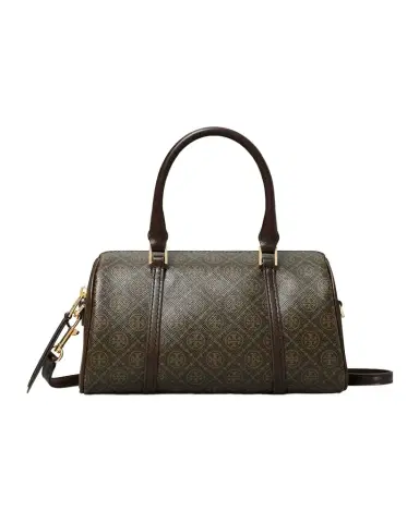 Tory Burch Mini T Monogram Coated Canvas Barrel Bag | Thumbnail 1