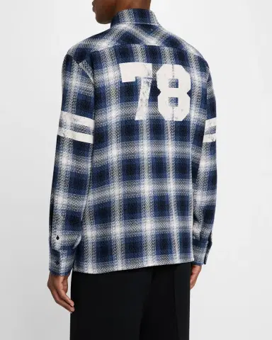 Golden Goose Men's Journey Woven Check Overshirt | Thumbnail 3 Golden Goose Men's Journey Woven Check Overshirt | Thumbnail 3