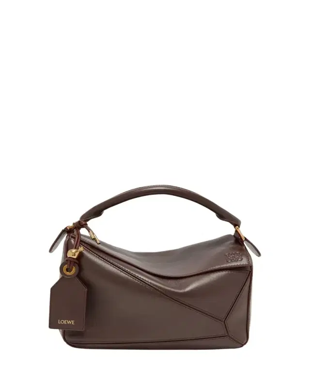 Loewe Puzzle Elevated Small Top-Handle Bag in Leather