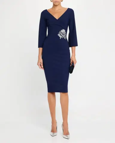 Chiara Boni La Petite Robe Shusui Bodycon Sequin Applique Midi Dress | Thumbnail 2 Chiara Boni La Petite Robe Shusui Bodycon Sequin Applique Midi Dress | Thumbnail 2