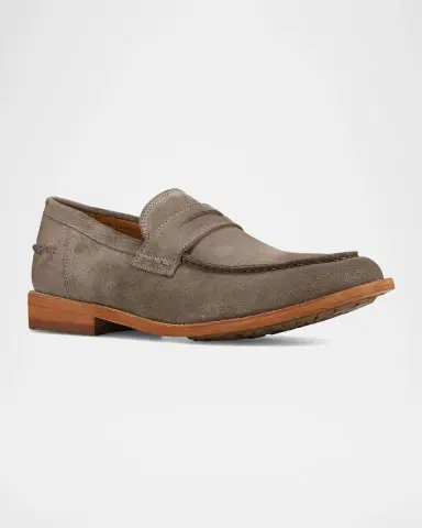 Frye Men's Tyler Flex Suede Penny Loafers | Thumbnail 2