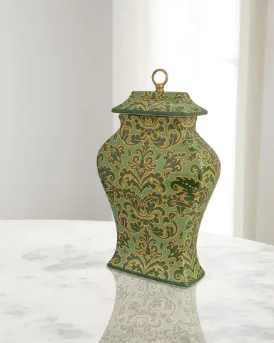 Port 68 Richmond Damask Green Jar | Thumbnail 2 Port 68 Richmond Damask Green Jar | Thumbnail 2