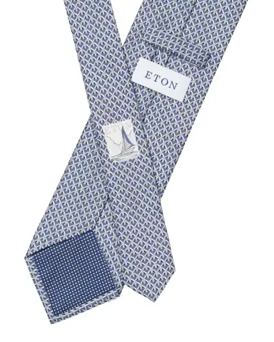 Eton Men's Geometric Silk Tie | Thumbnail 1
