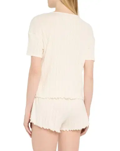 Eberjey Pointelle Short-Sleeve Tee | Thumbnail 1 Eberjey Pointelle Short-Sleeve Tee | Thumbnail 1