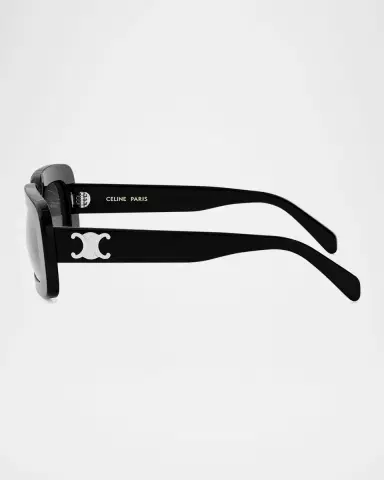 Celine Men's Triomphe Acetate Rectangle Sunglasses | Thumbnail 3 Celine Men's Triomphe Acetate Rectangle Sunglasses | Thumbnail 3