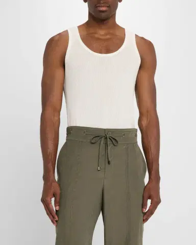 SIMKHAI Men's Ribbed Tank Top | Thumbnail 4