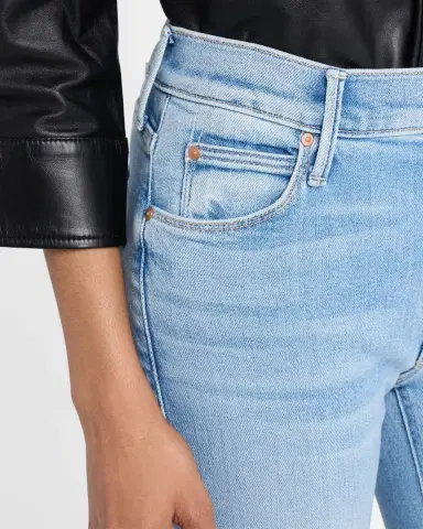 Mother Lil ' Mid-Rise Dazzler Ankle Fray Jeans | Thumbnail 5