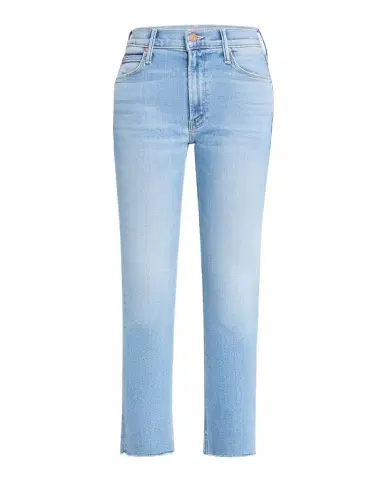 Mother Lil ' Mid-Rise Dazzler Ankle Fray Jeans | Thumbnail 1