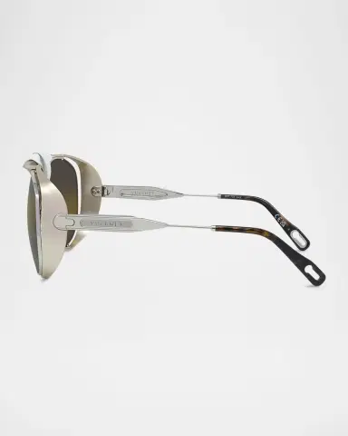 Vuarnet Men's Arctic Titanium Aviator Sunglasses | Thumbnail 4