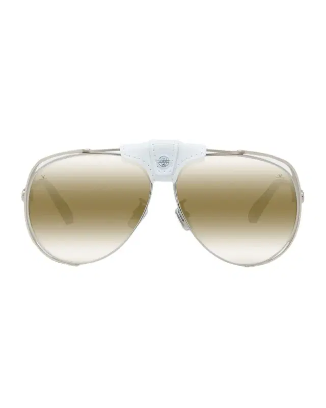 Vuarnet Men 's Arctic Titanium Aviator Sunglasses