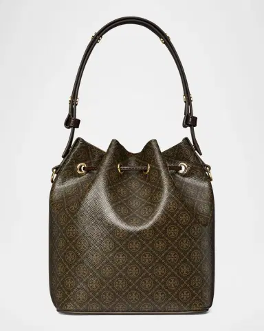 Tory Burch T Monogram Coated Canvas Bucket Bag | Thumbnail 2 Tory Burch T Monogram Coated Canvas Bucket Bag | Thumbnail 2