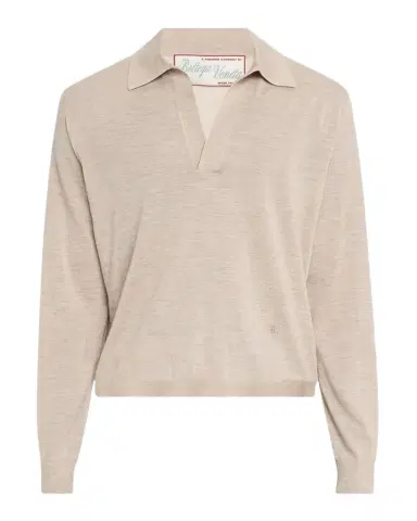 Bottega Veneta Men's Fine Cashmere Polo Shirt | Thumbnail 1 Bottega Veneta Men's Fine Cashmere Polo Shirt | Thumbnail 1