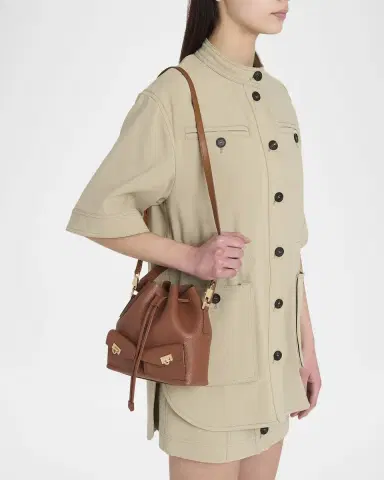 Ferragamo Harley Grainy Leather Bucket Bag | Thumbnail 2 Ferragamo Harley Grainy Leather Bucket Bag | Thumbnail 2