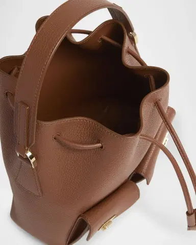 Ferragamo Harley Grainy Leather Bucket Bag | Thumbnail 4 Ferragamo Harley Grainy Leather Bucket Bag | Thumbnail 4
