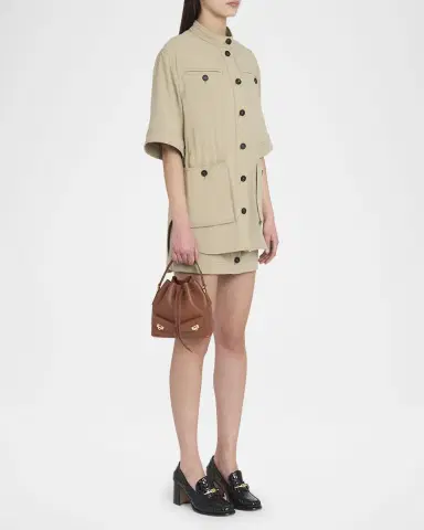 Ferragamo Harley Grainy Leather Bucket Bag | Thumbnail 5 Ferragamo Harley Grainy Leather Bucket Bag | Thumbnail 5