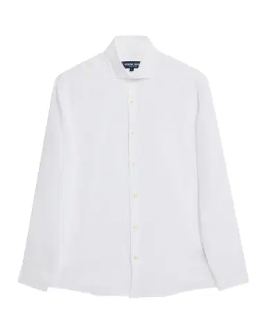 Frescobol Carioca Men's Antonio Linen Casual Button-Down Shirt | Thumbnail 1 Frescobol Carioca Men's Antonio Linen Casual Button-Down Shirt | Thumbnail 1