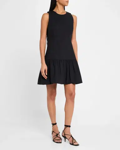 Marie Oliver Marilyn Flounce Cotton Mini Dress | Thumbnail 2