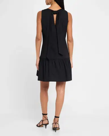 Marie Oliver Marilyn Flounce Cotton Mini Dress | Thumbnail 3