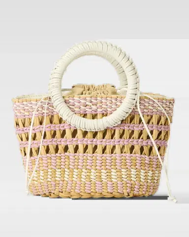 BTB Los Angeles Rio Mini Woven Tote Bag | Thumbnail 2