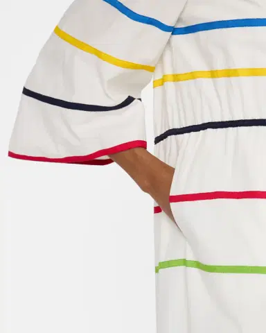 Rosie Assoulin Ribbon Striped Midi Caftan Dress | Thumbnail 5 Rosie Assoulin Ribbon Striped Midi Caftan Dress | Thumbnail 5