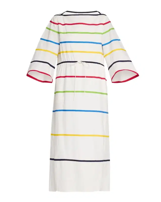 Rosie Assoulin Ribbon Striped Midi Caftan Dress