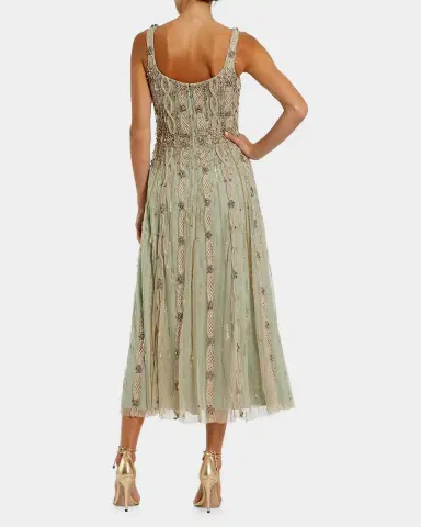 Mac Duggal Embellished Mesh Cocktail Dress | Thumbnail 2