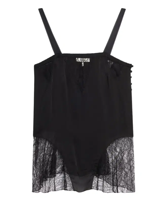 Chloe Lace-Inset Silk Cami