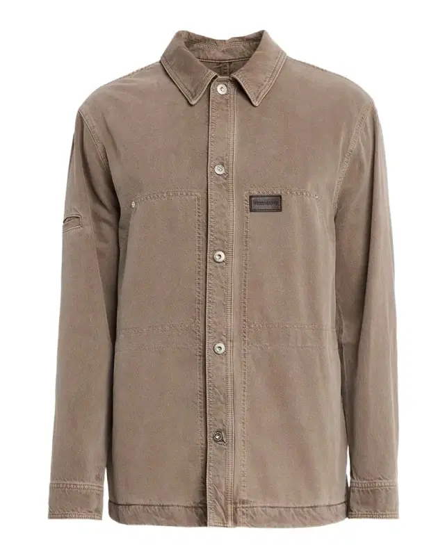 Men 's Cotton Drill Four-Pocket Button-Down Shirt