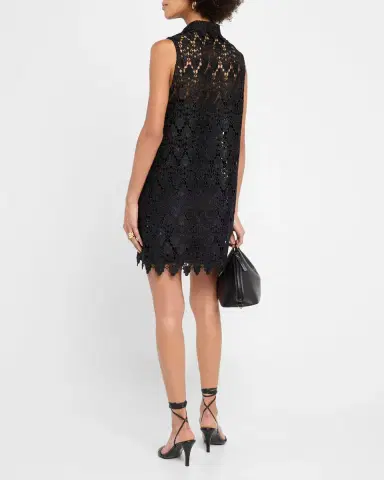 FRAME The Deco Lace Mini Dress | Thumbnail 2