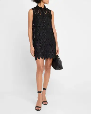 FRAME The Deco Lace Mini Dress | Thumbnail 3
